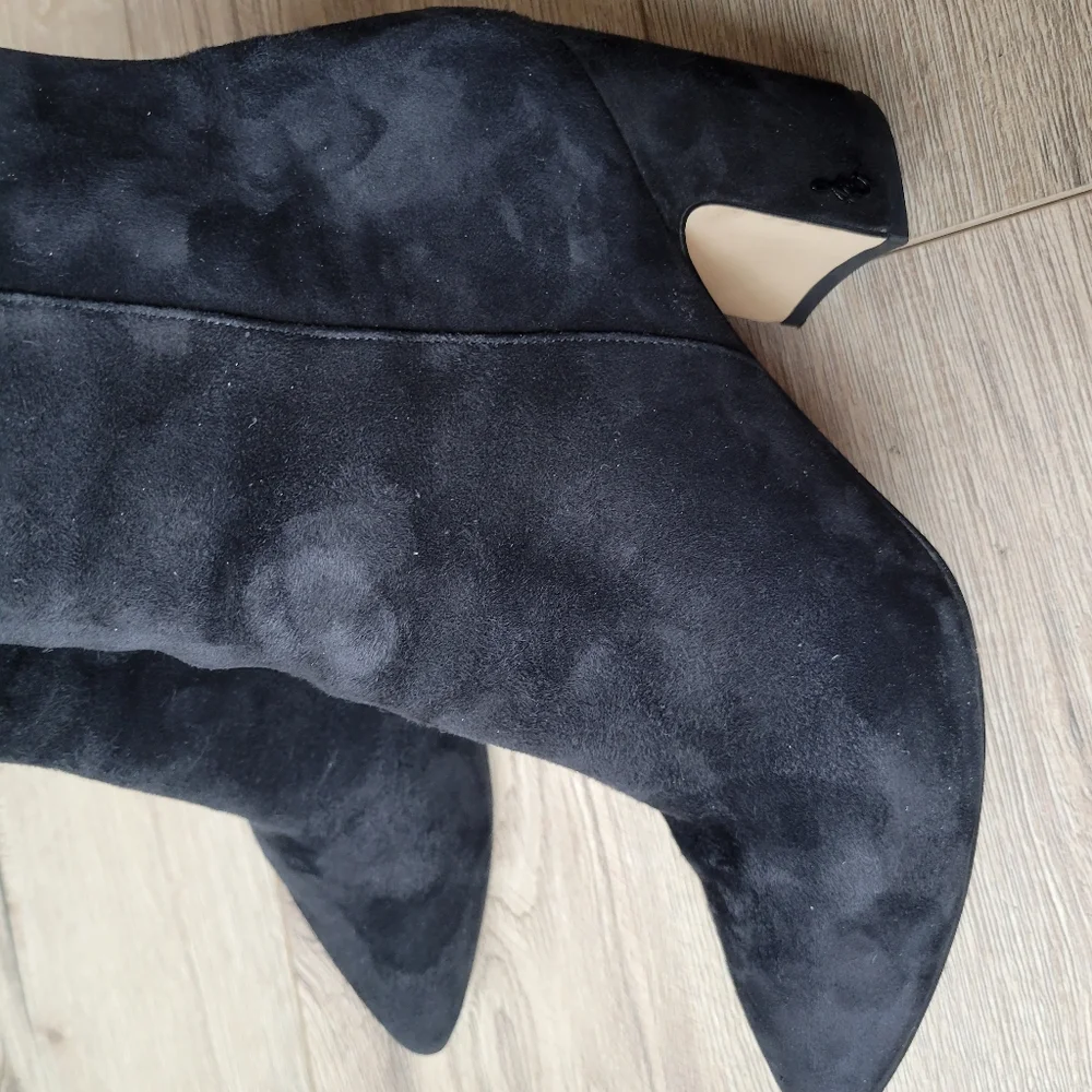 Sam Edelman Hilty, Black Suede Booties, Size 9.5 - Picture 11 of 16